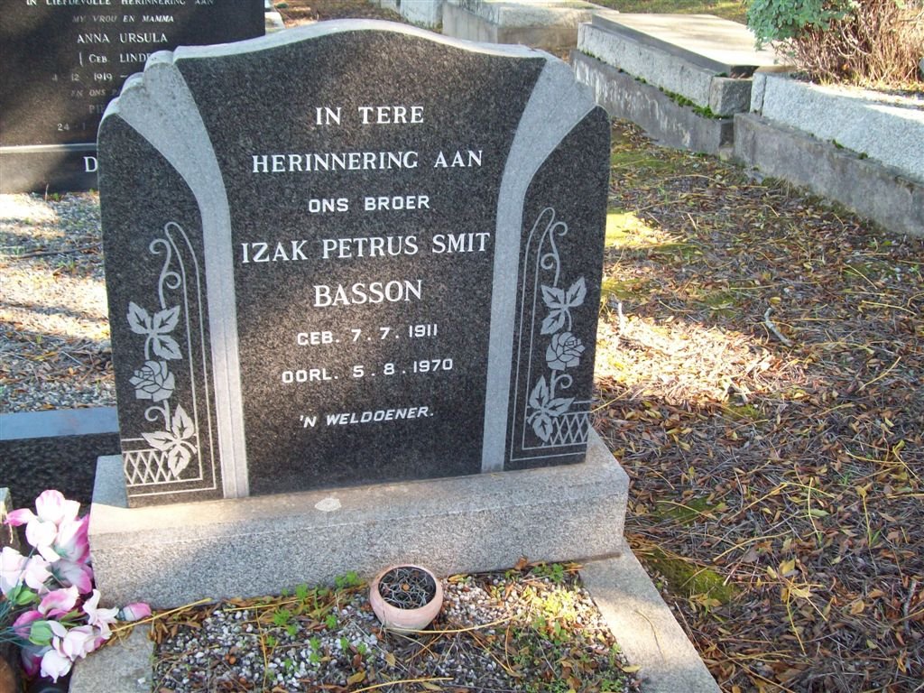 BASSON Izak Petrus Smit 1911-1970