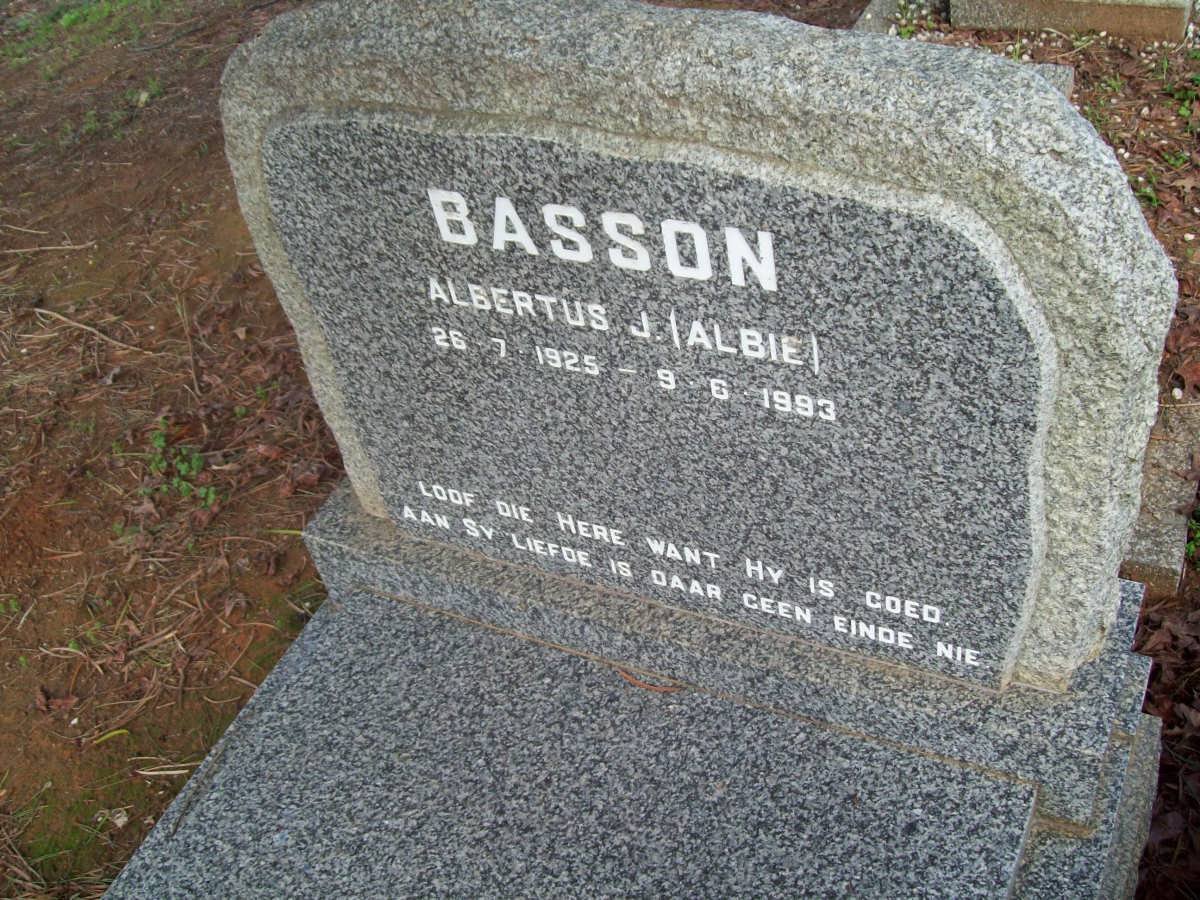 BASSON Albertus J. 1925-1993