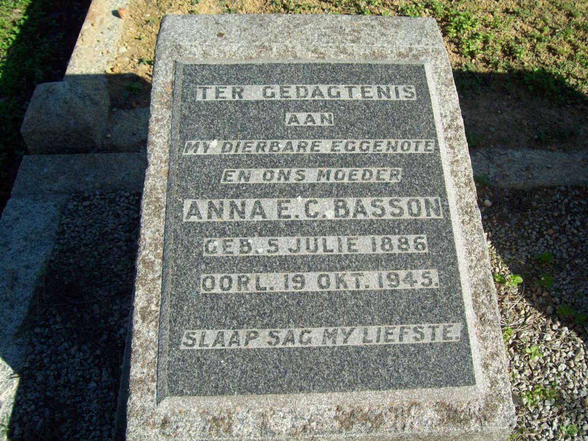 BASSON Anna E.C. 1886-1945