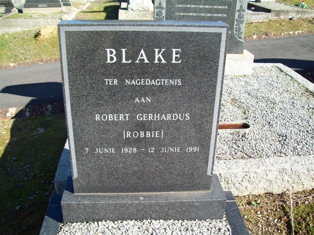 BLAKE Robert Gerhardus 1928-1991