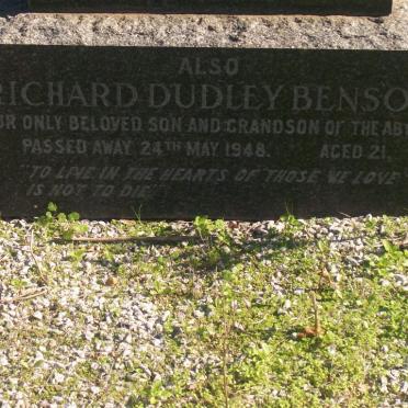 BETHEL Richard -1935 :: BENSON Richard Dudley -1948_1