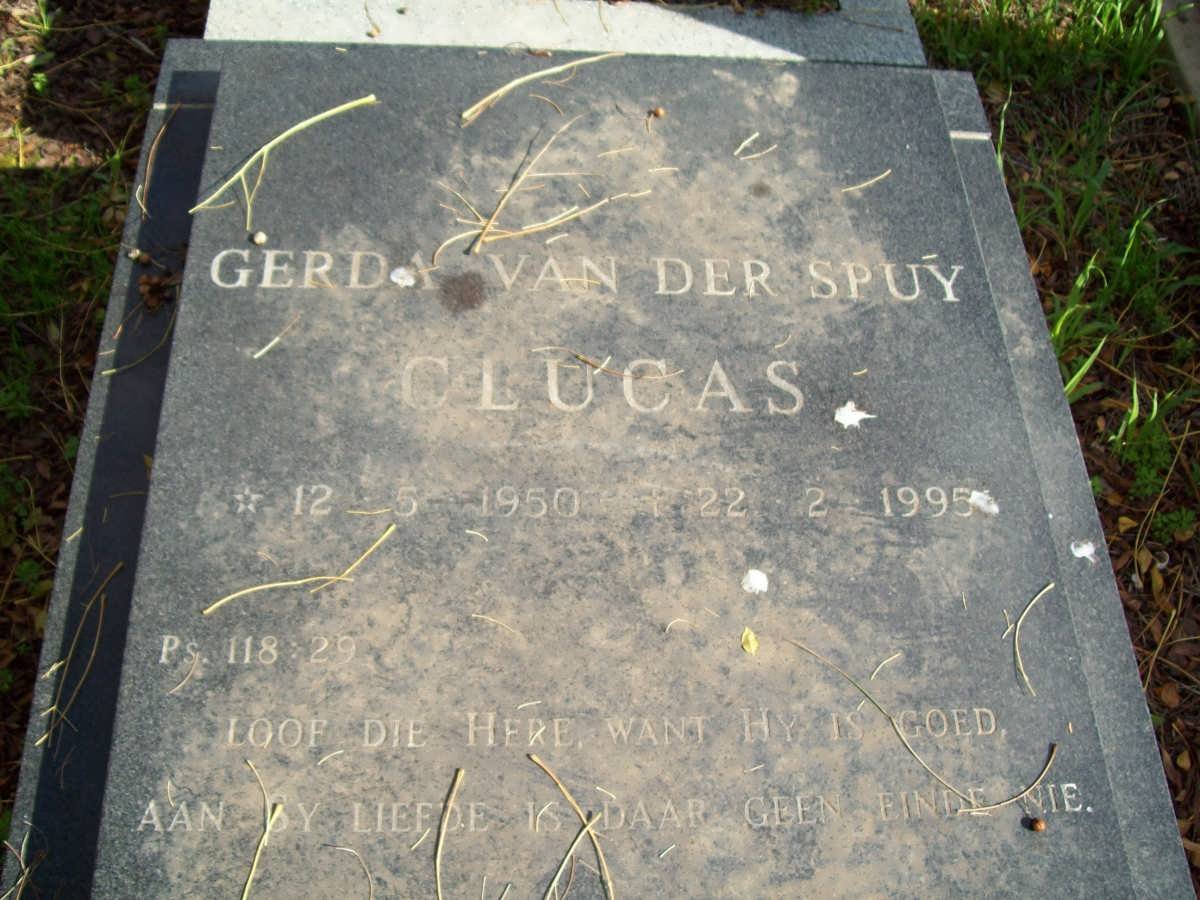 CLUCAS Gerda van der Spuy 1950-1995