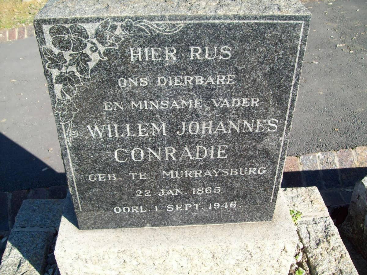 CONRADIE Willem Johannes 1865-1946