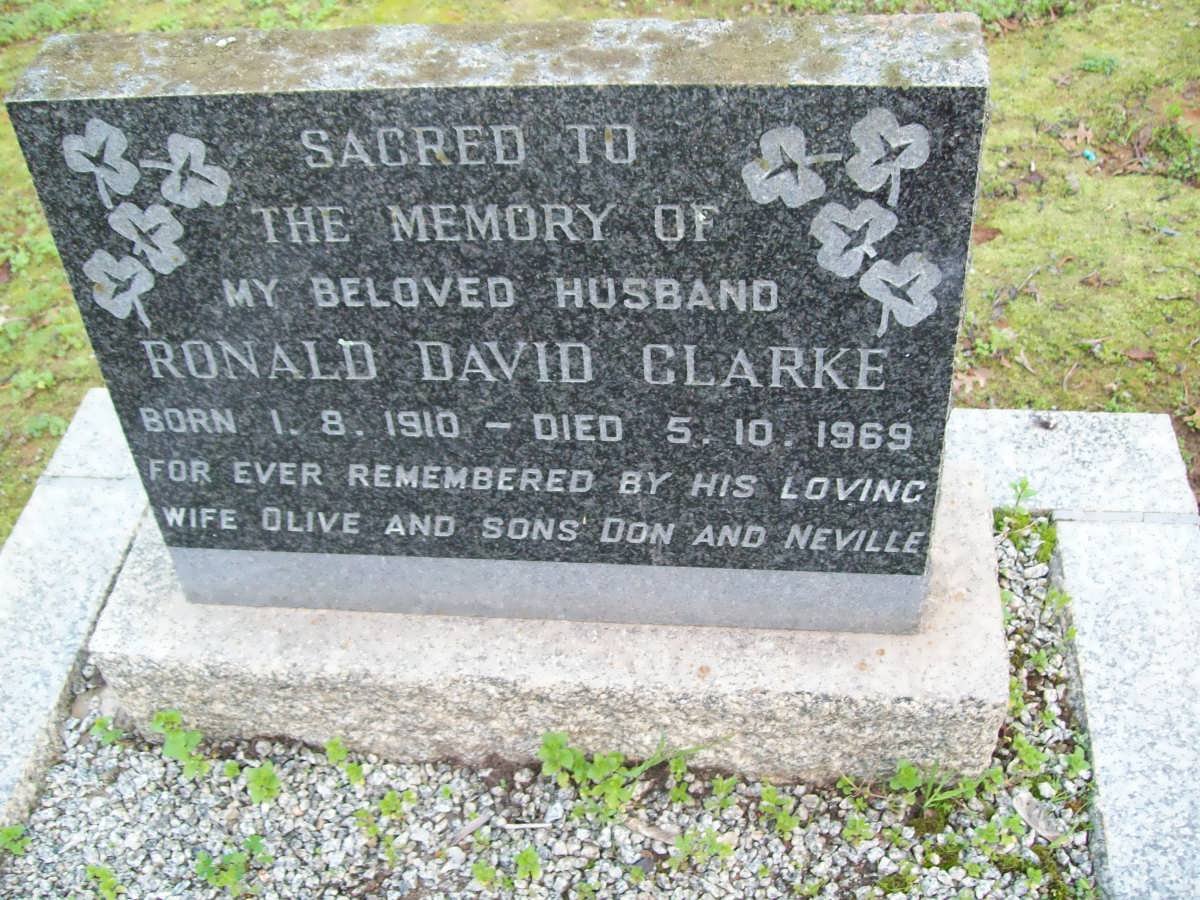 CLARKE Ronald David 1910-1969