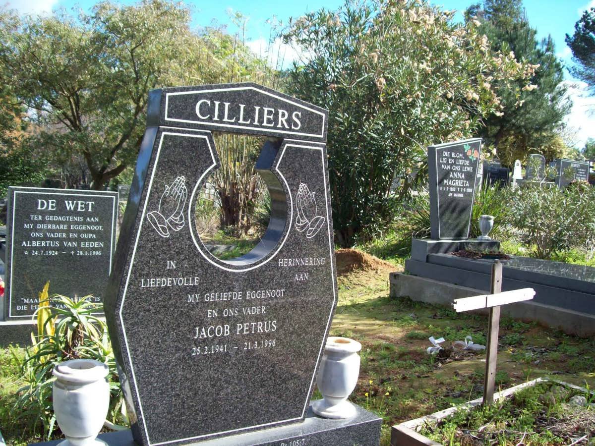 CILLIERS Jacob Petrus 1941-1996