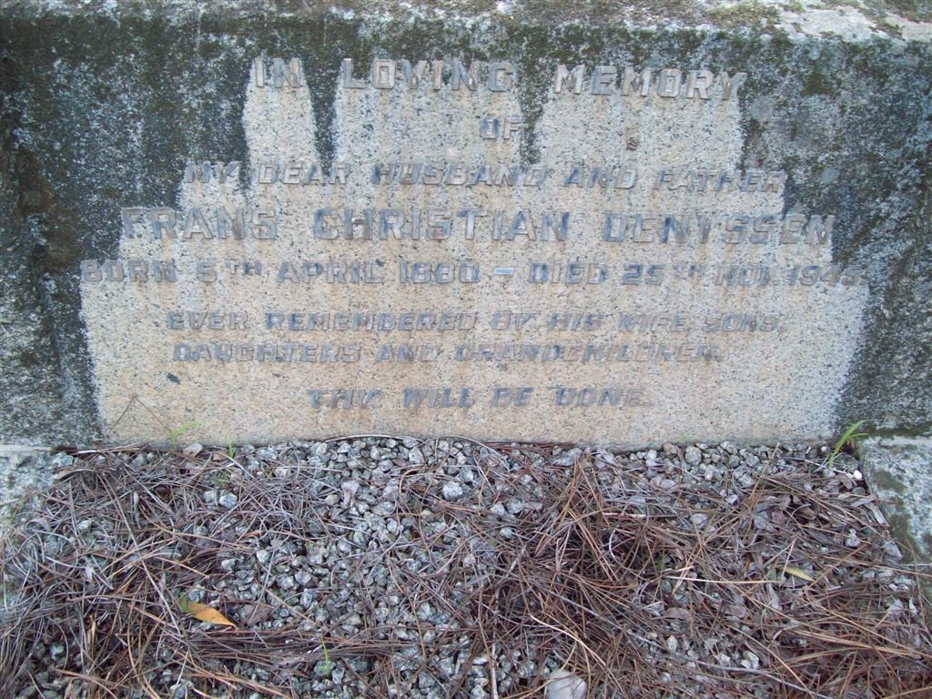 DENYSSEN Frans Christiaan 1880-1945