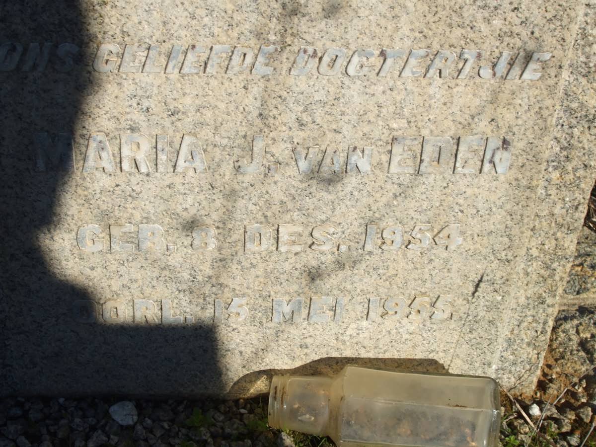EDEN Maria J., van 1954-1955