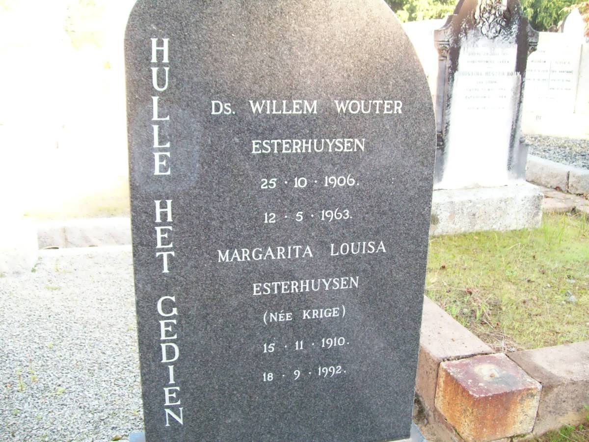 ESTERHUYSEN Willem Wouter 1906-1963 &amp; Margarita Louisa KRIGE 1910-1992