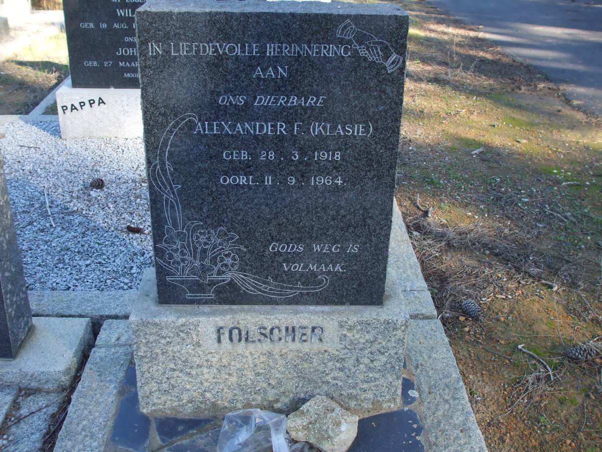 FOLSCHER Alexander 1918-1964