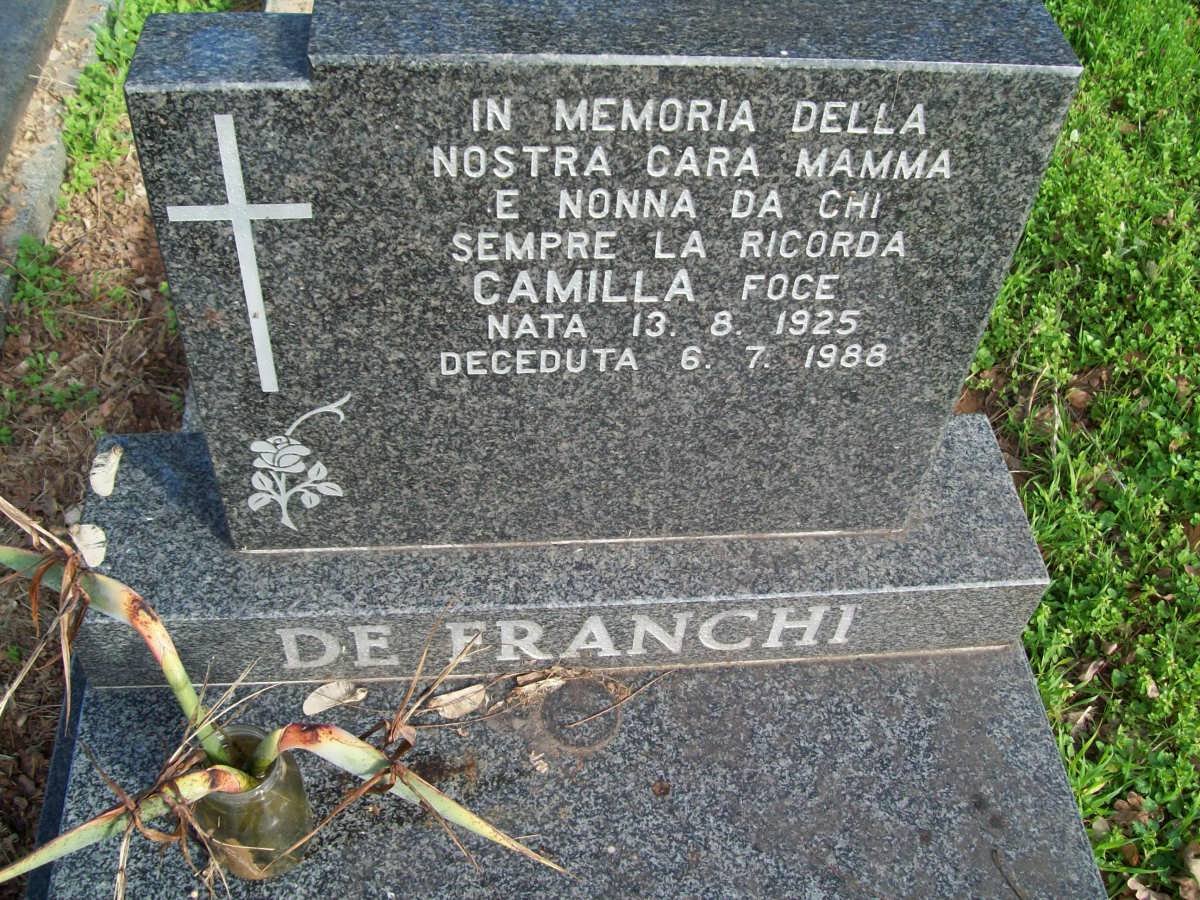 FRANCHI Camilla Foce, de 1925-1988