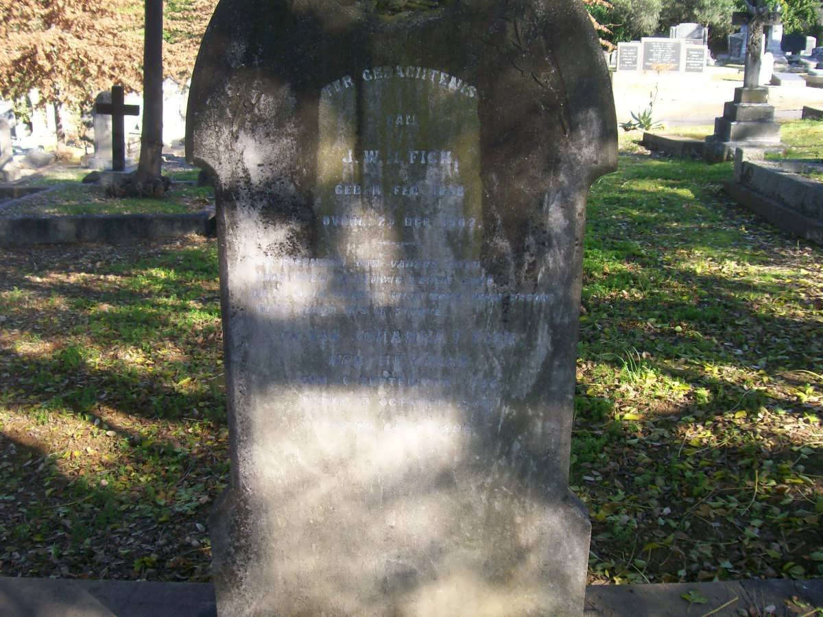 FICK J.W. H. 1838-1902 &amp; Johanna F. HEYNIKE 1836-1906