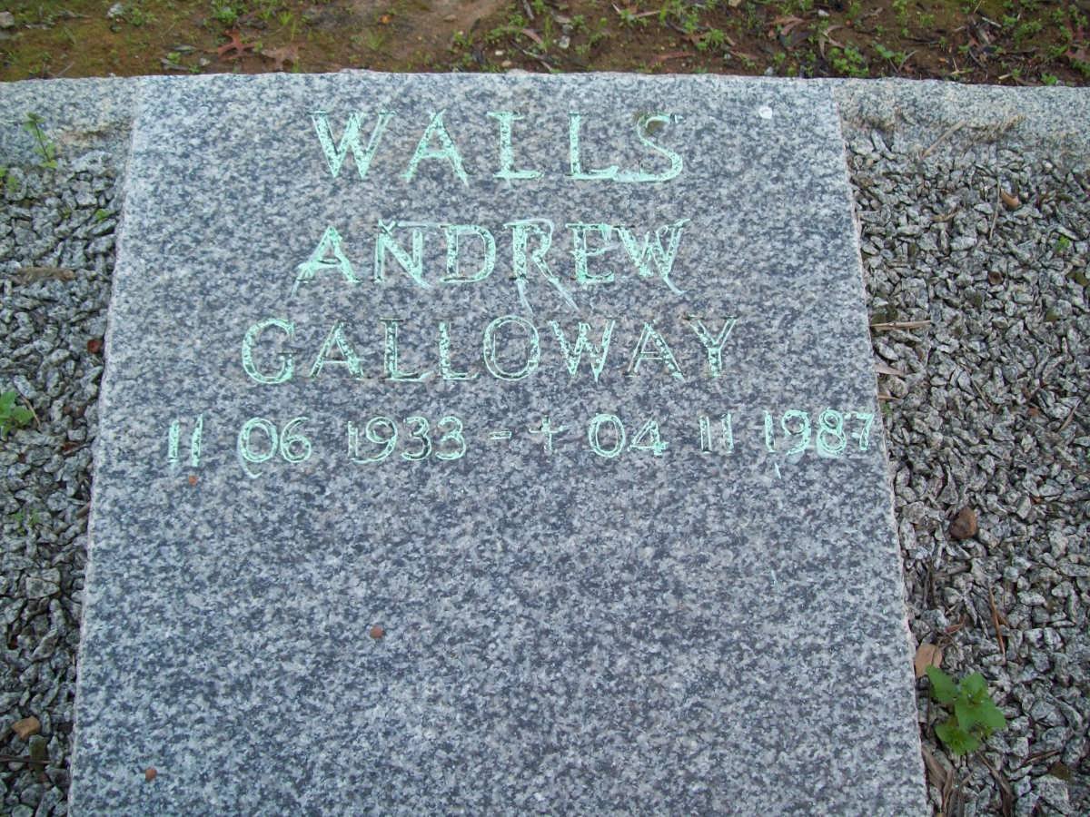 GALLOWAY Walls Andrew 1933-1987