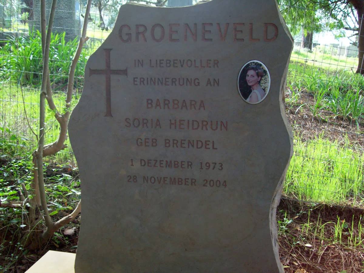 GROENEVELD Barbara Soria Heidrun nee BRENDEL 1973-2004
