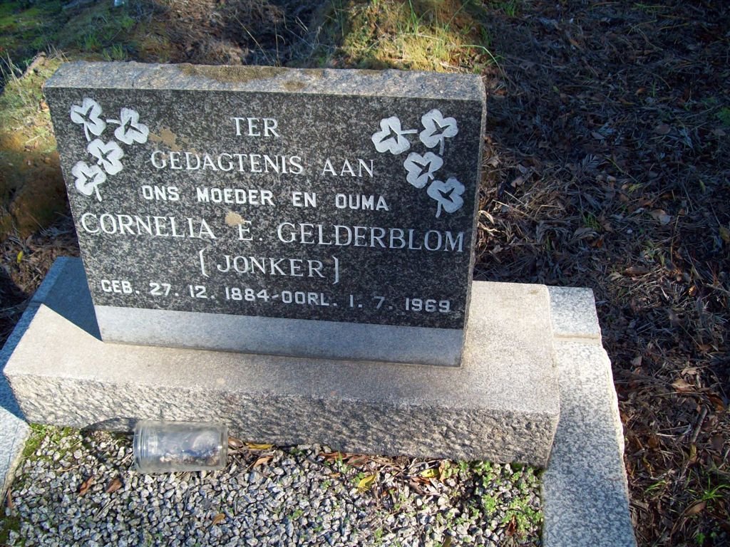 GELDERBLOM Cornelia E. nee JONKER 1884-1969
