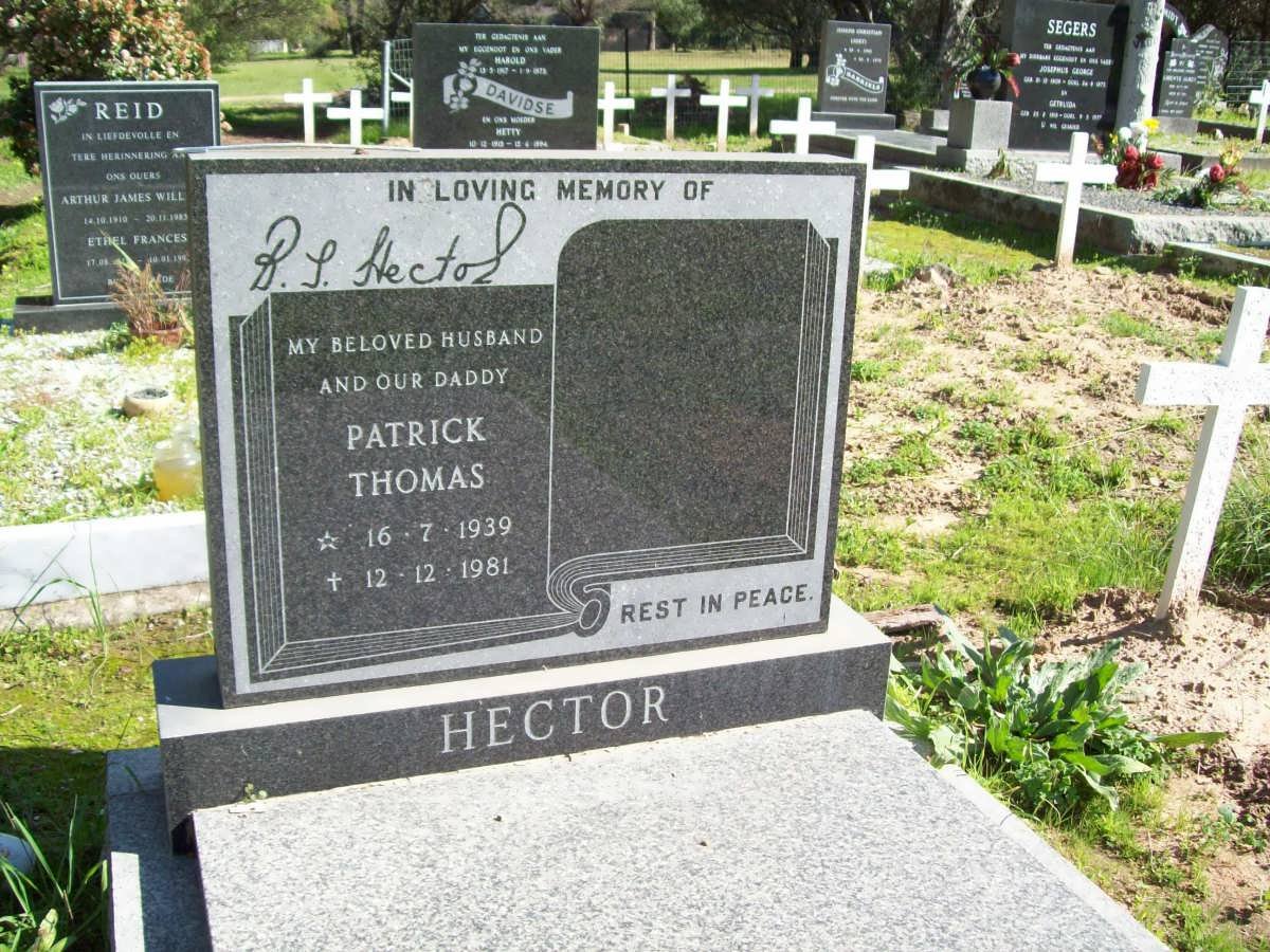 HECTOR Patrick Thomas 1939-1981