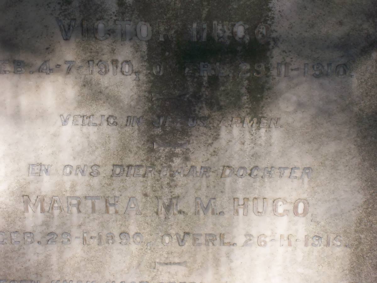 HUGO Victor 1910-1910 :: HUGO Martha M. 1890-1915