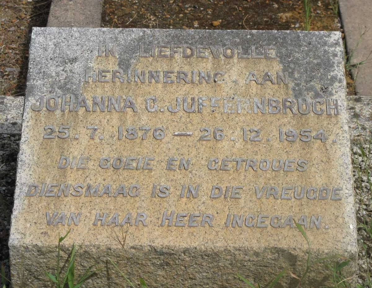 JUFFERNBRUCH Johanna G. 1876-1954