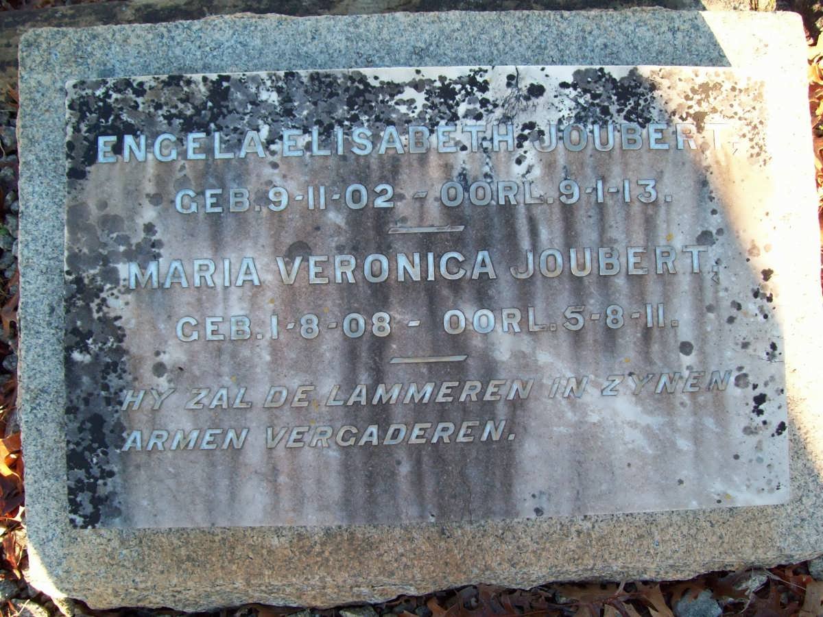 JOUBERT Engela Elizabeth 1902-1913 :: JOUBERT Maria Veronica 1908-1911