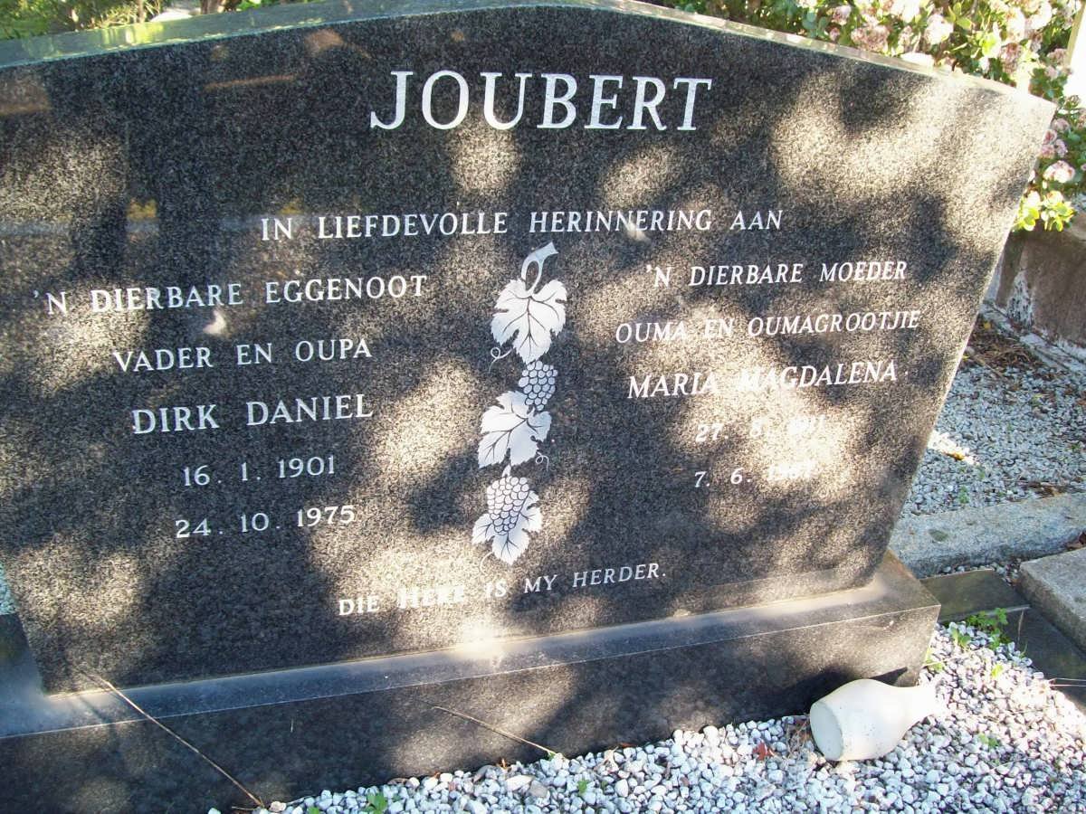 JOUBERT Dirk Daniel 1901-1975 &amp; Maria Magdalena ??-??