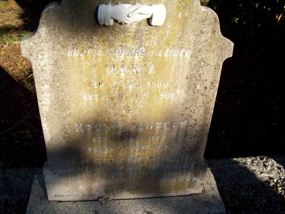 JOUBERT Maria 190?-190? :: JOUBERT Koosie 1907-1910