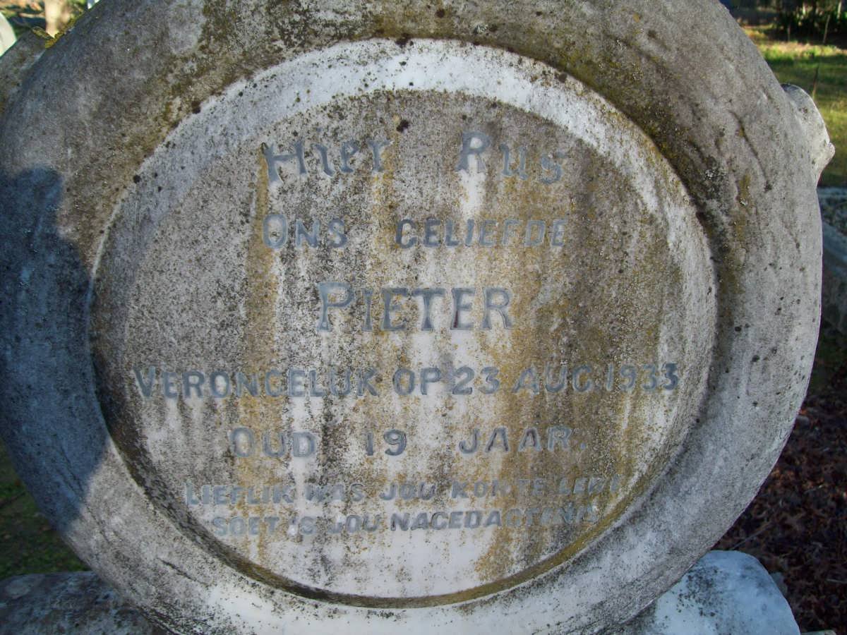 JOUBERT Pieter -1933