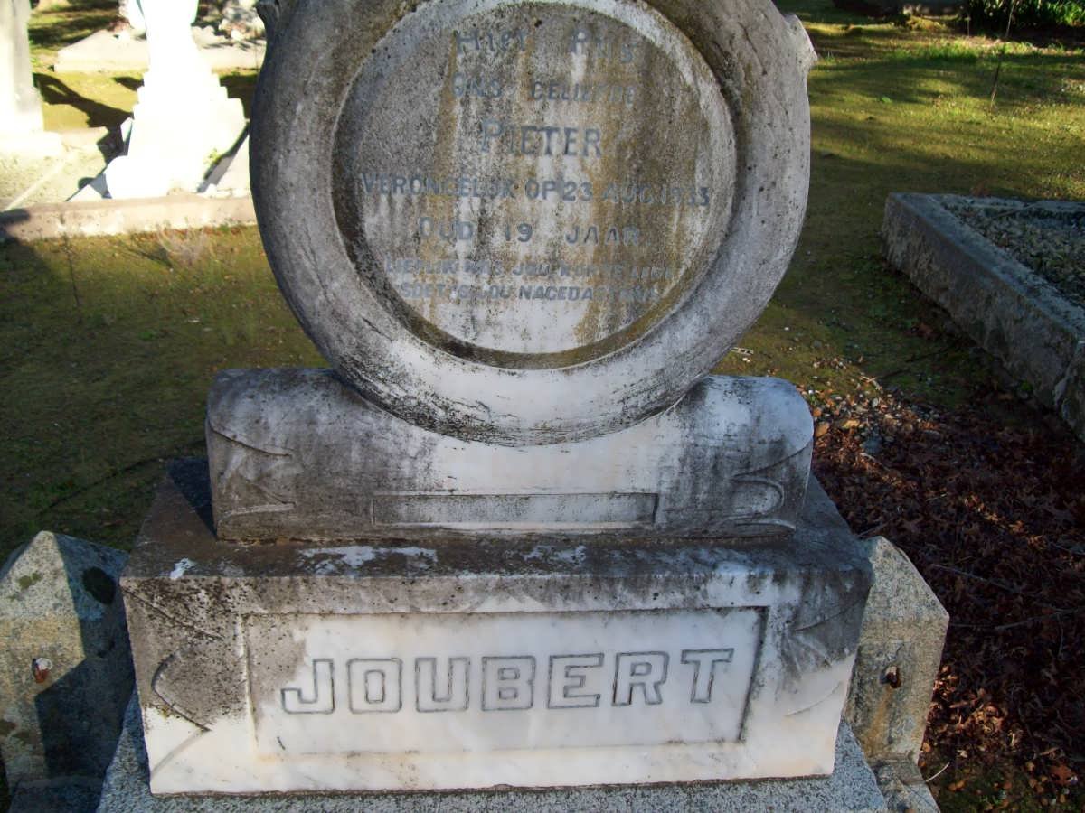 JOUBERT Pieter -1933