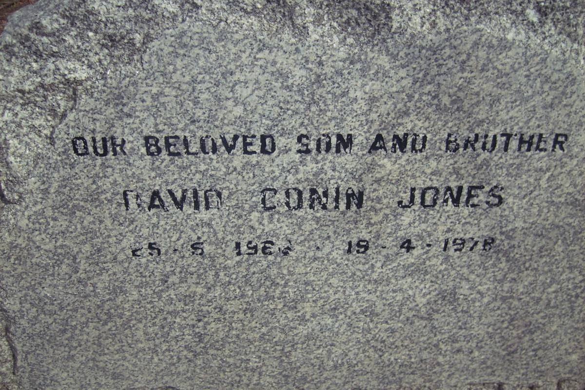 JONES David Conin 19??-1978