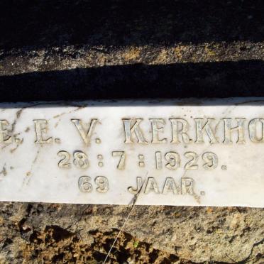 KERKHOF E.E., v.  -1929