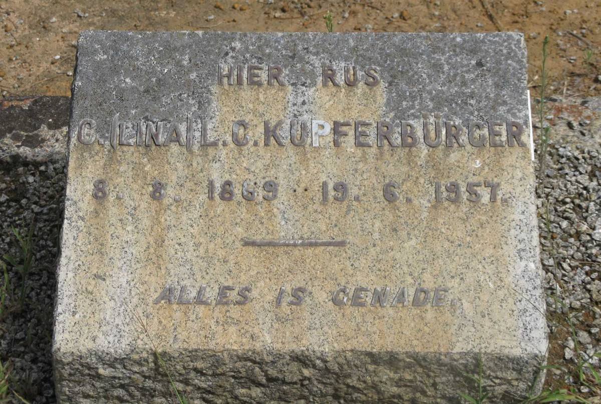 KUPFERBURGER G. L.C. 1869-1957