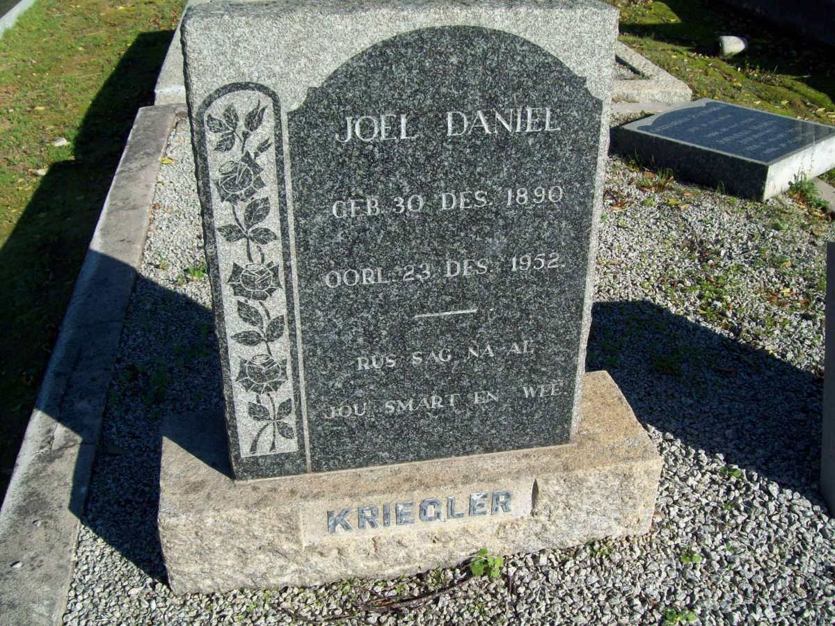 KRIEGLER Joel Daniel 1890-1952