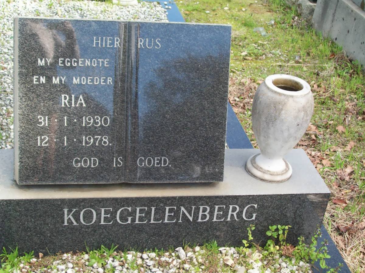 KOEGELENBERG Ria 1930-1978