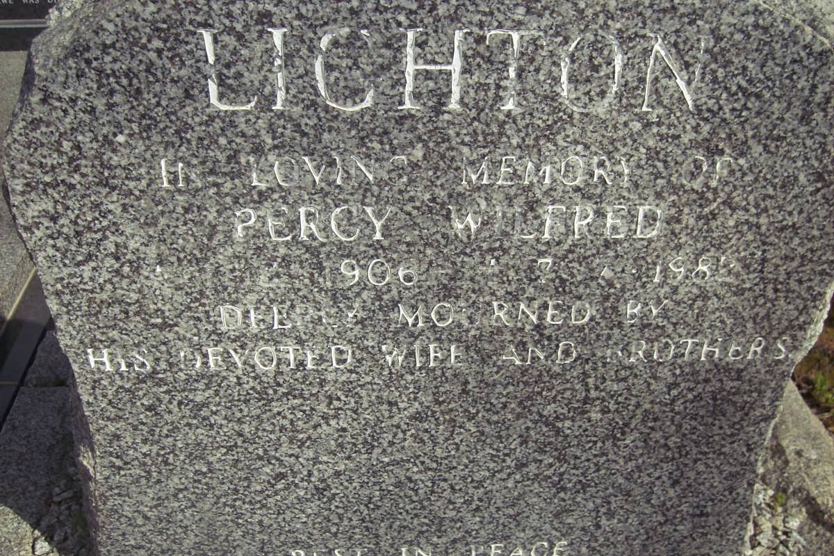 LICHTON Percy Wilfred 1906-198?