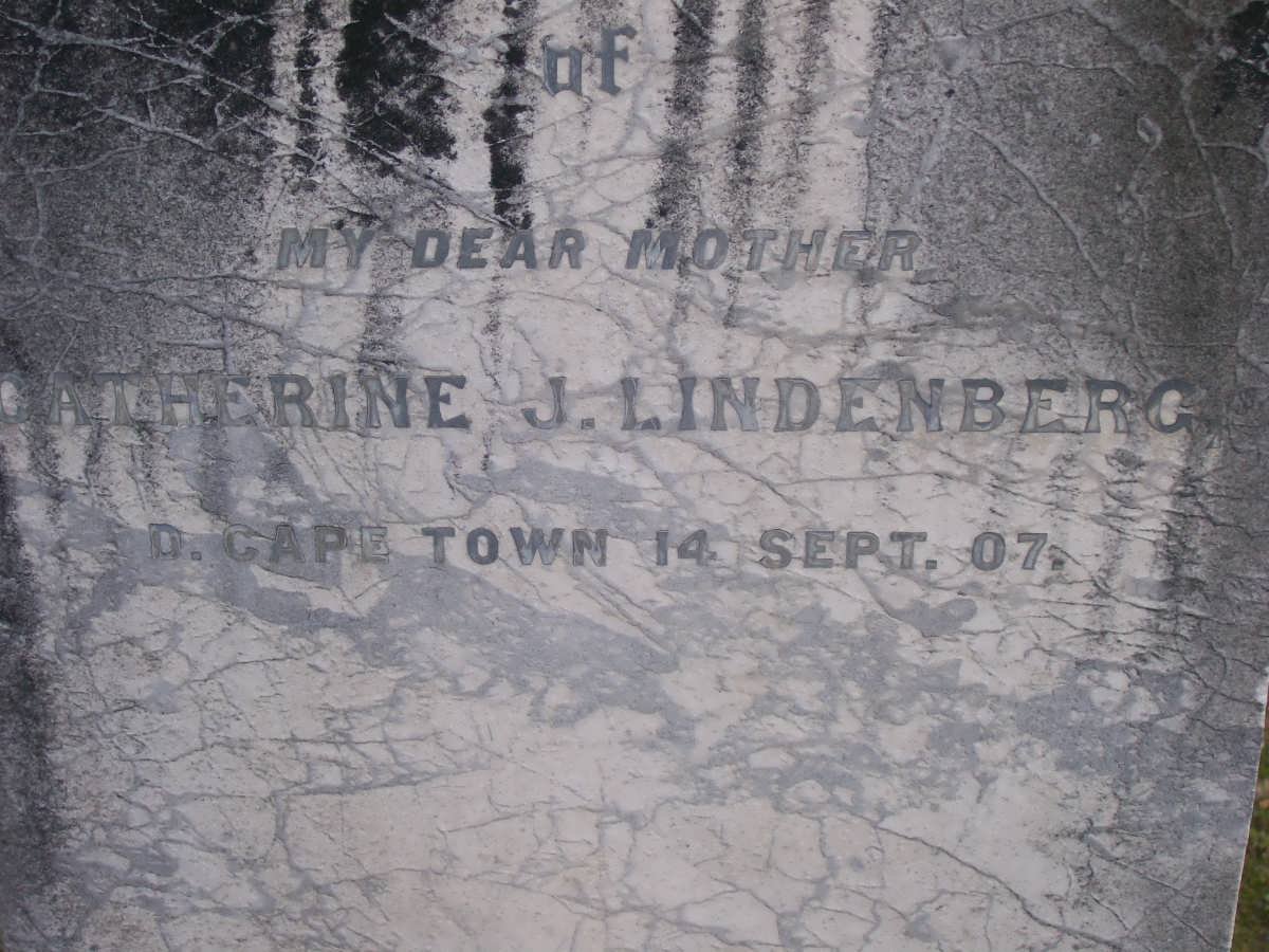 LINDENBERG Catherine J. -1907