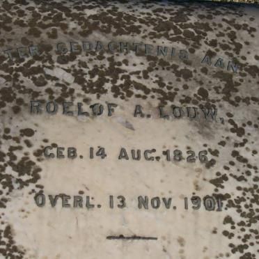 LOUW Roelof A. 1826-1901 &amp; ? Magdalena SCHOLTZ 1836-1896