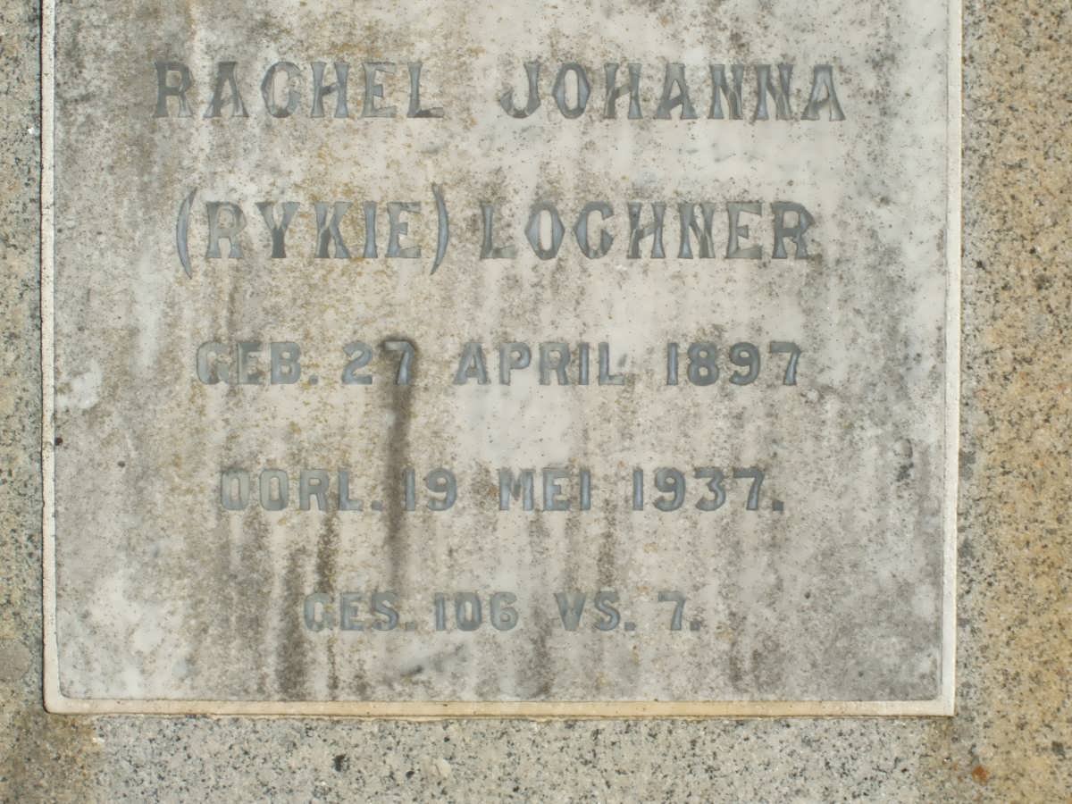 LOCHNER Rachel Johanna 1897-1937