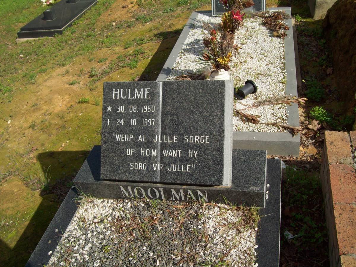 MOOLMAN Hulme 1950-1997