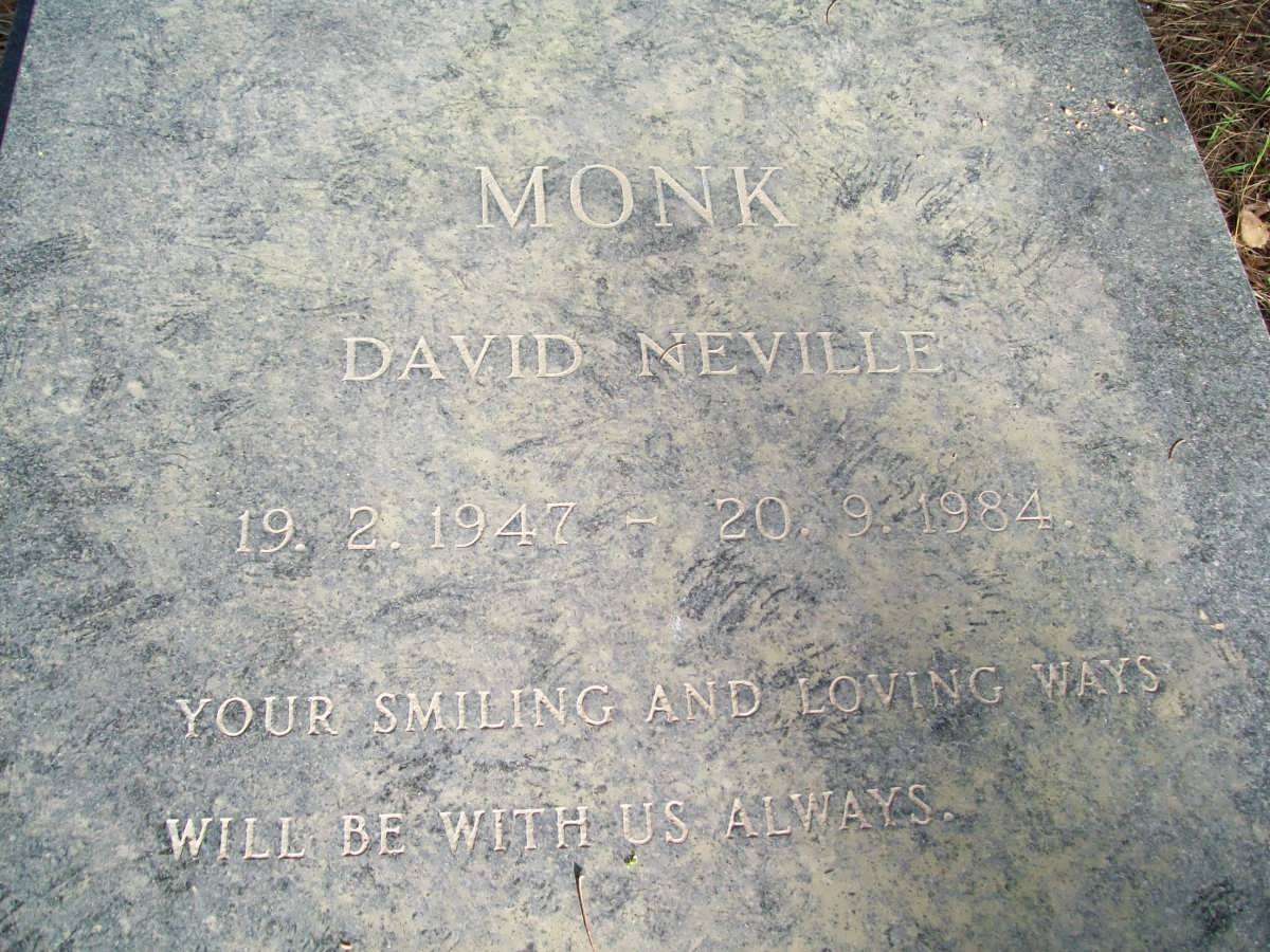 MONK David Neville 1947-1984