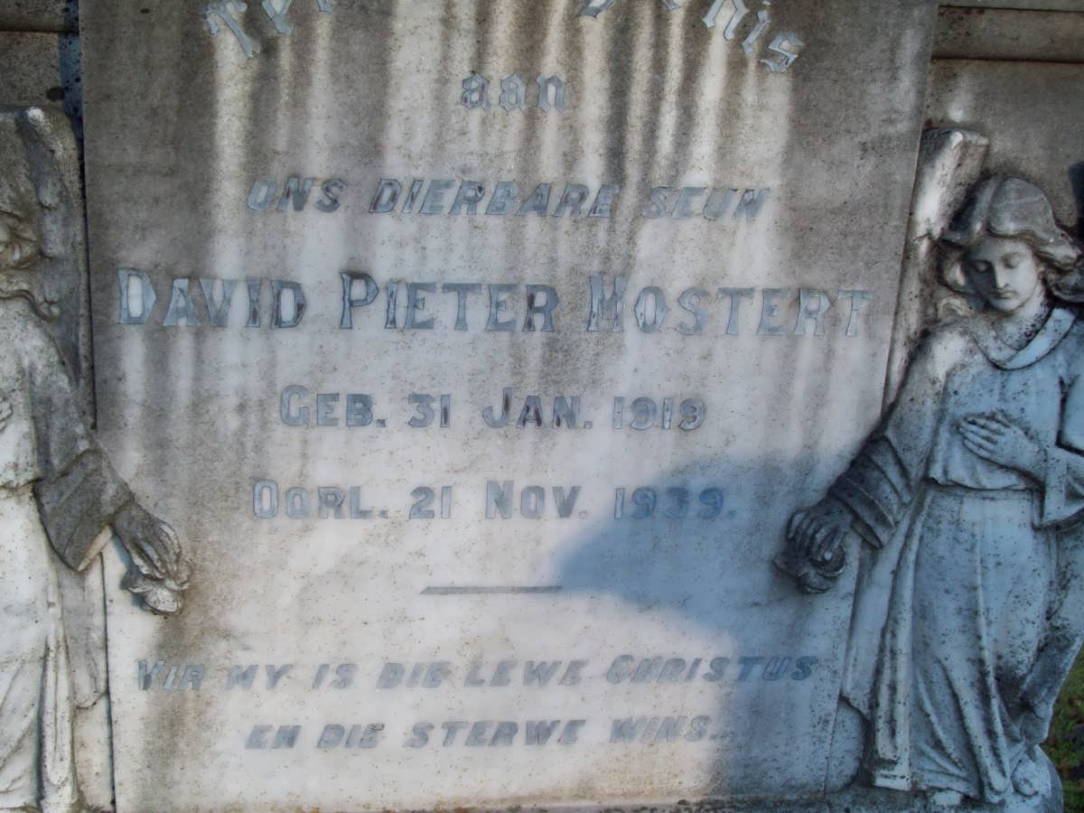 MOSTERT David Pieter 1919-1939