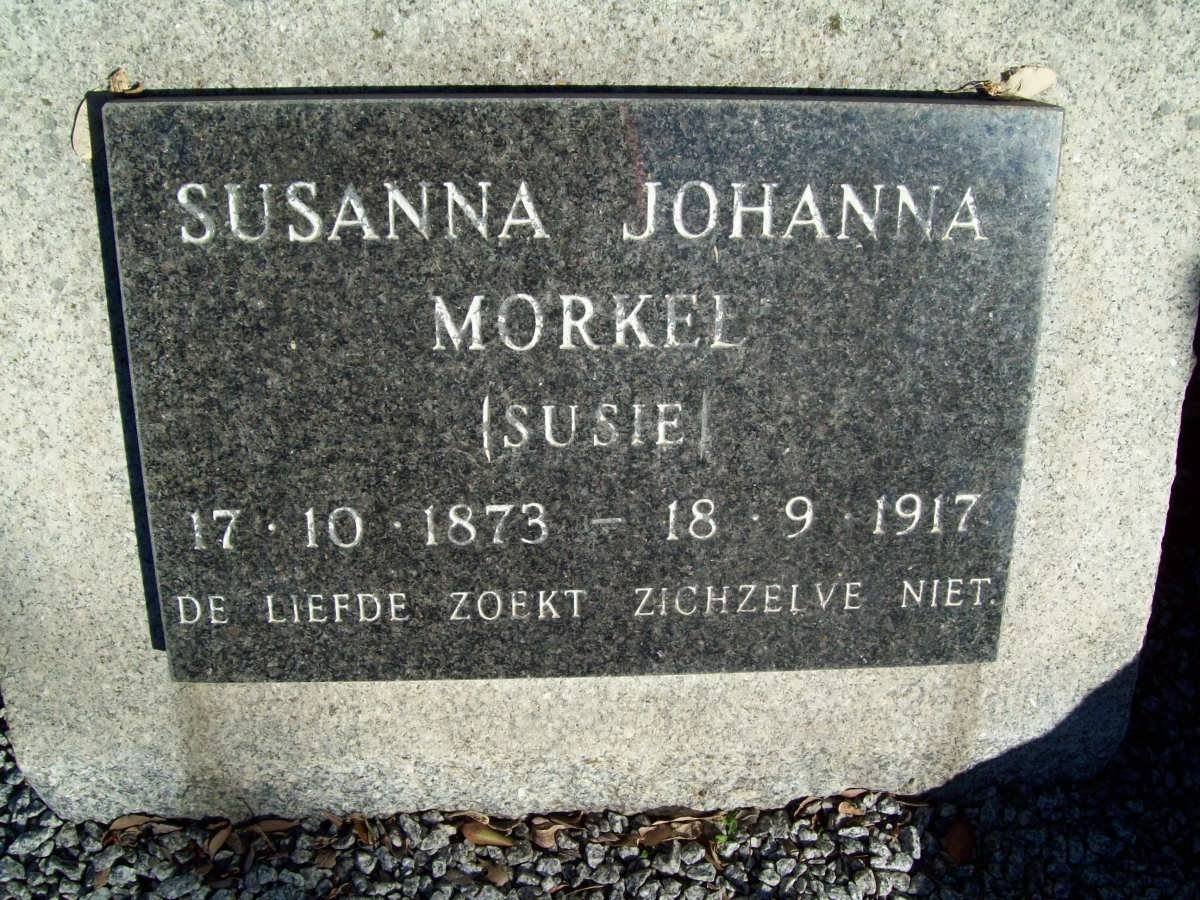 MORKEL Susanna Johanna 1873-1917