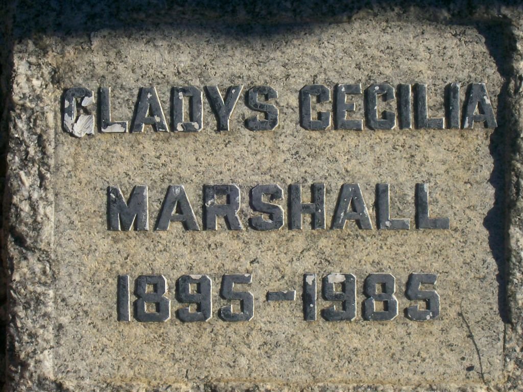 MARSHALL Gladys Cecilia 1895-1985