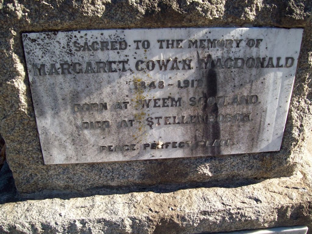 MACDONALD Margaret Cowan 1848-1918