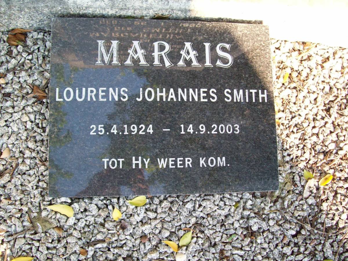 MARAIS Lourens Johannes Smith 1924-2003