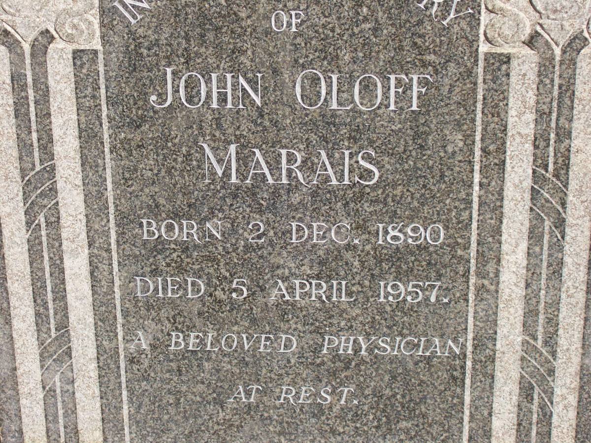 MARAIS John Oloff 1890-1957