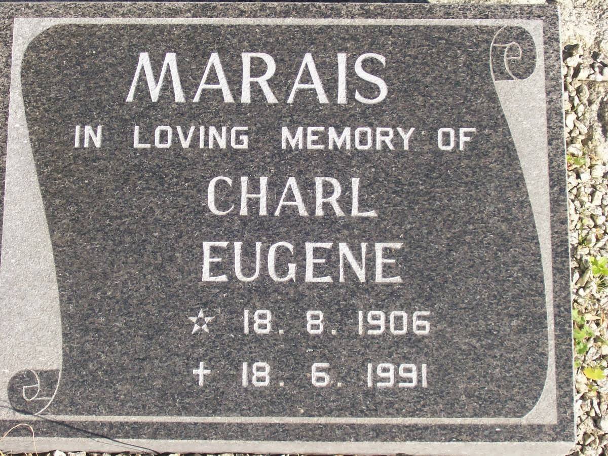 MARAIS Charl Eugene 1906-1991