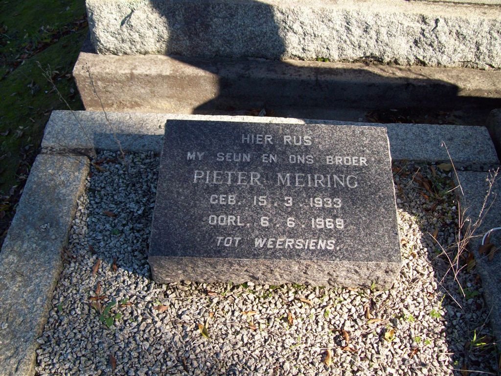 MEIRING Pieter 1933-1969
