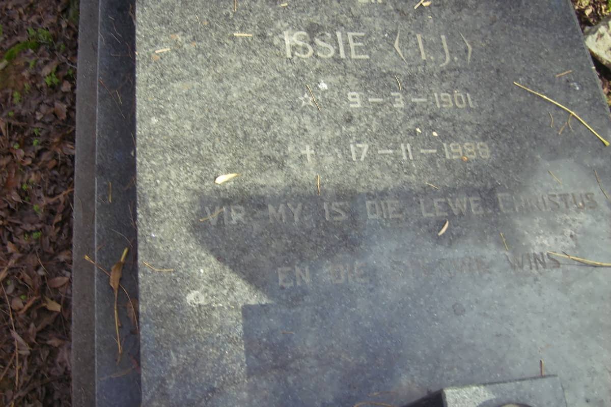MENTZ  I.J. 1901-1988