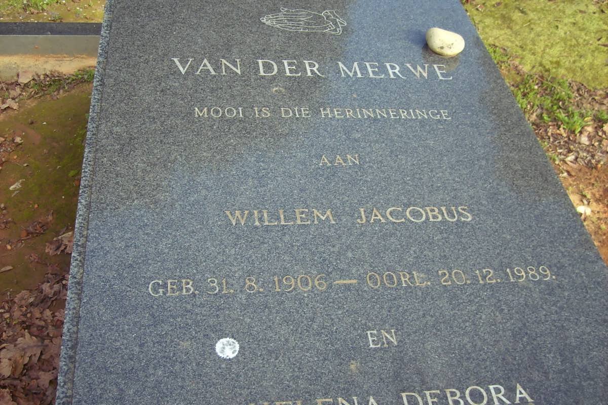MERWE Willem Jacobus, van der 1906-1989 &amp; ? Debora ??-??