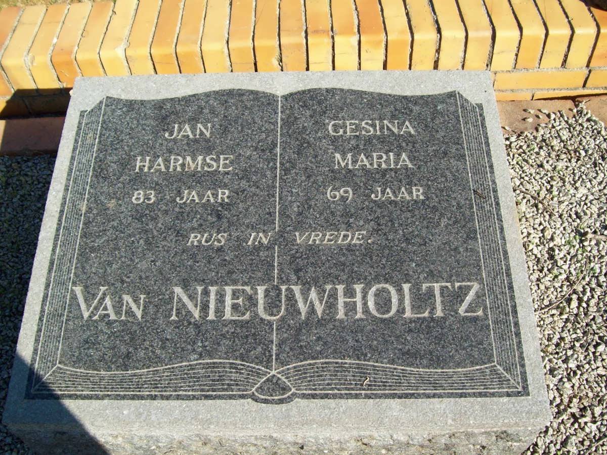 NIEUWHOLTZ Jan Harmse, van &amp; Gesina Maria