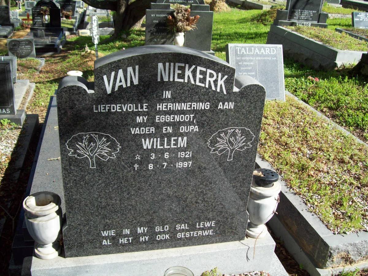 NIEKERK Willem, van 1921-1997
