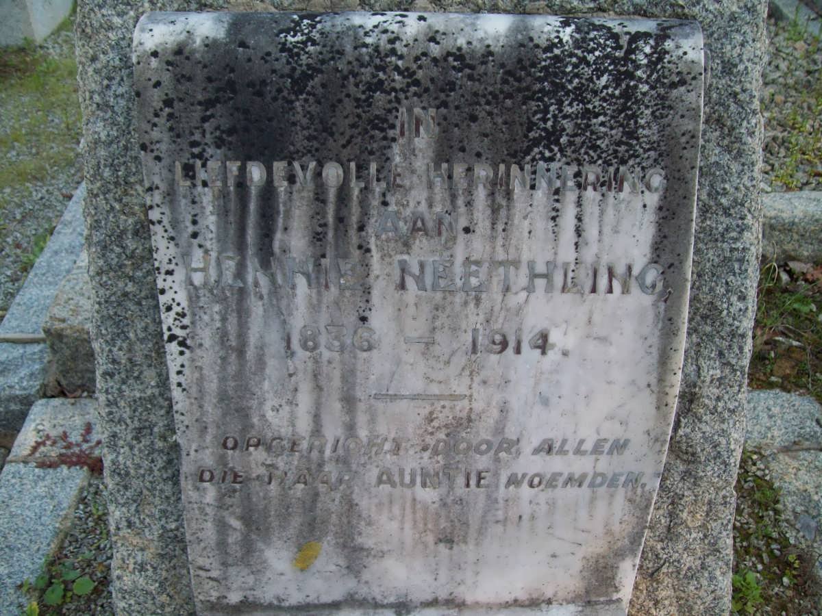 NEETHLING Hennie 1836-1914